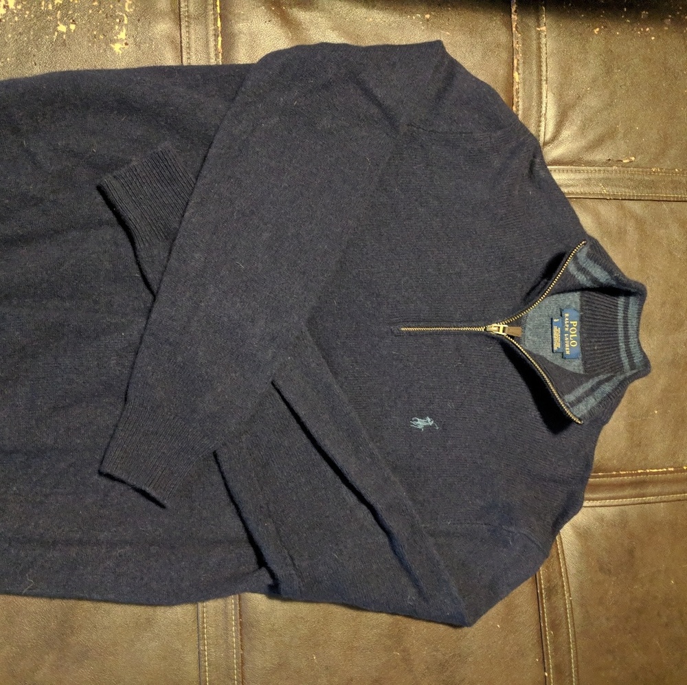 Polo quarter-zip sweater